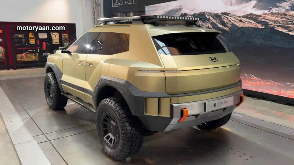 Hyundai Crater side and rear profile