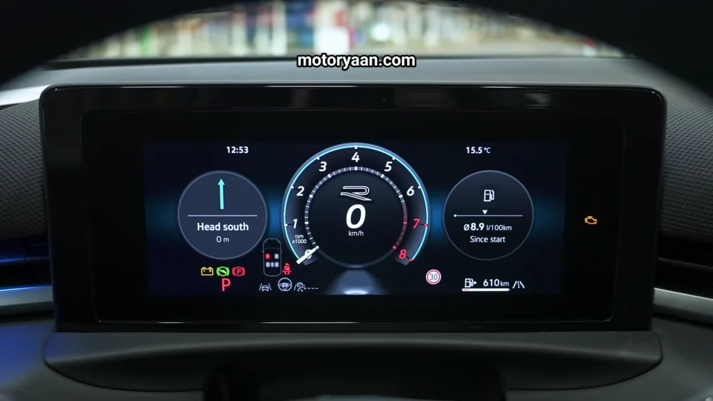 2026 Volkswagen T-Roc Review digital instrument cluster display