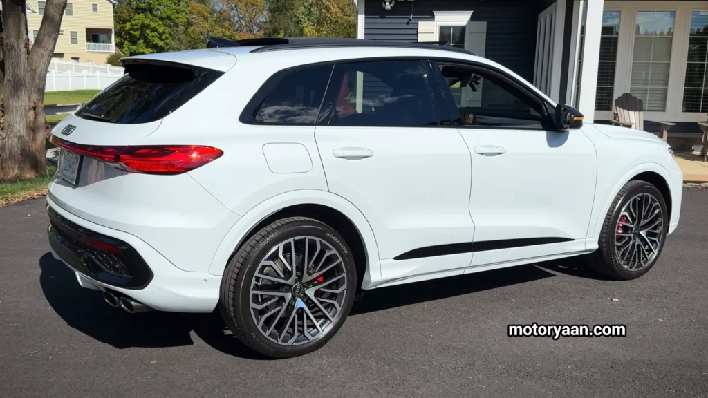 2025 Audi SQ5 Prestige Review rear and side profile view