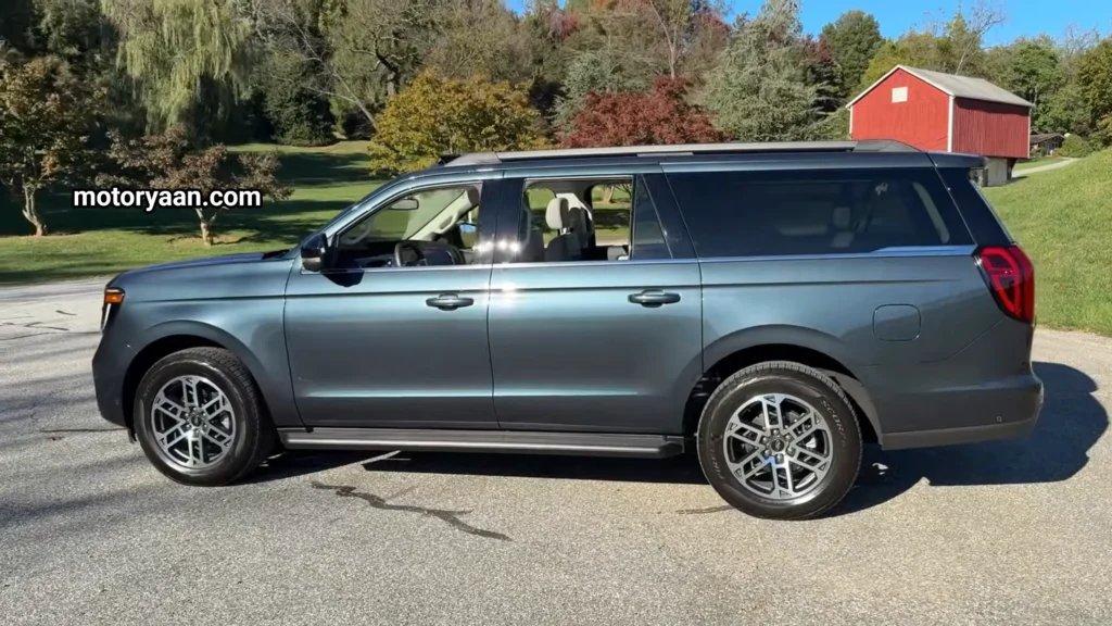 Side profile of the SUV from the 2025 Ford Expedition Max Review
