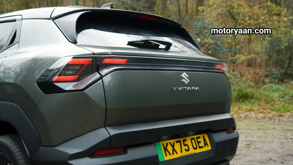 Rear profile of Suzuki Evitara shown in the Suzuki Evitara Review
