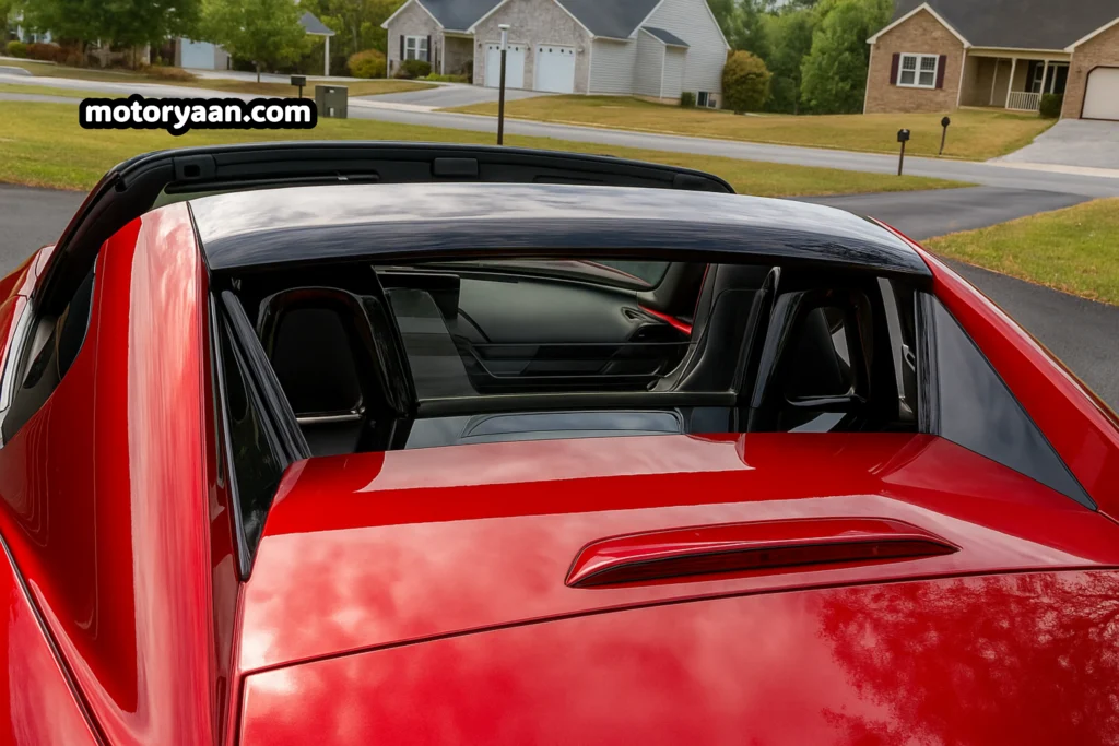 Mazda Miata RF Club rear windshield close-up