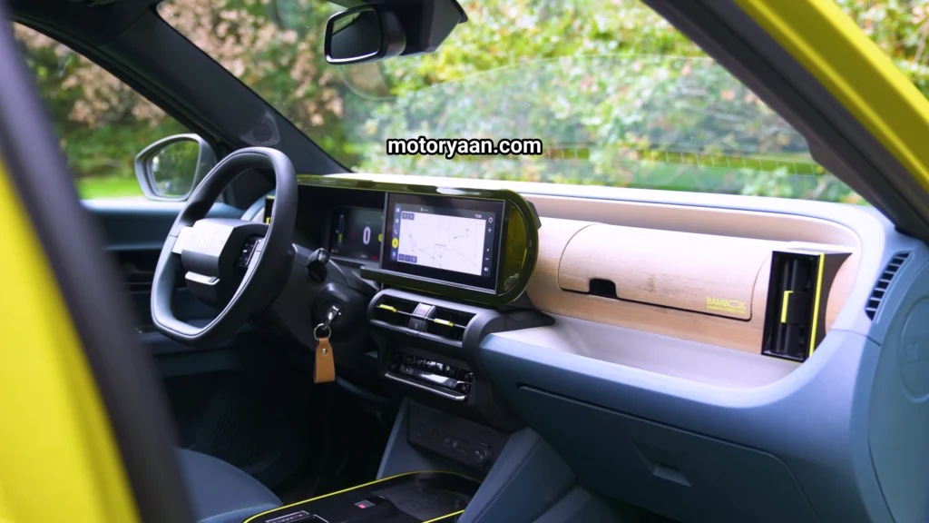 2025 Fiat Grande Panda interior dashboard steering wheel infotainment and instrument cluster