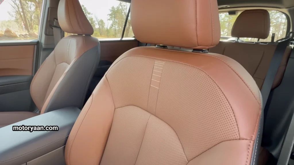 2026 Subaru Outback front row seats