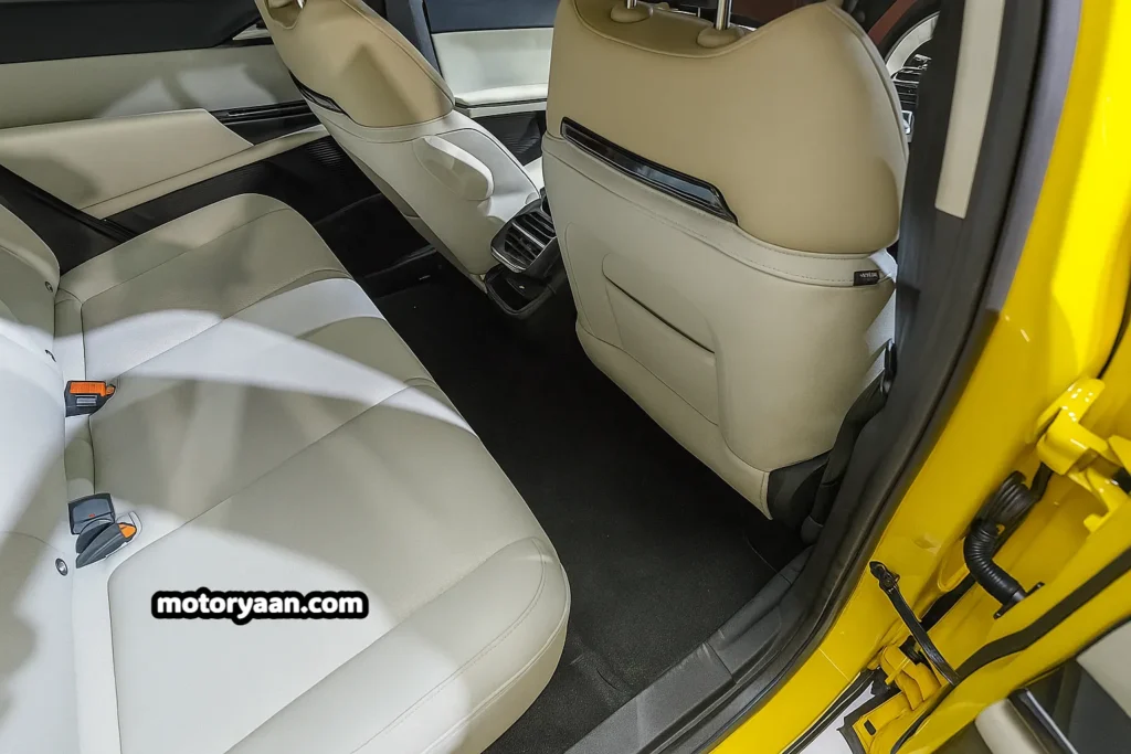 Tata Sierra Design Showcase front and second row seats with premium upholstery