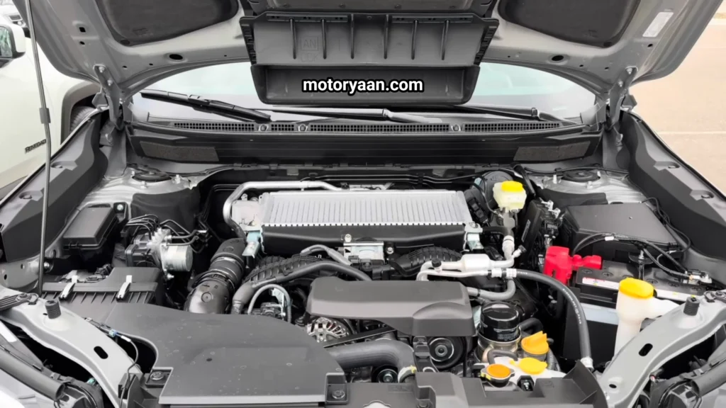 2026 Subaru Outback Touring XT engine bay with 2.4L turbo boxer engine