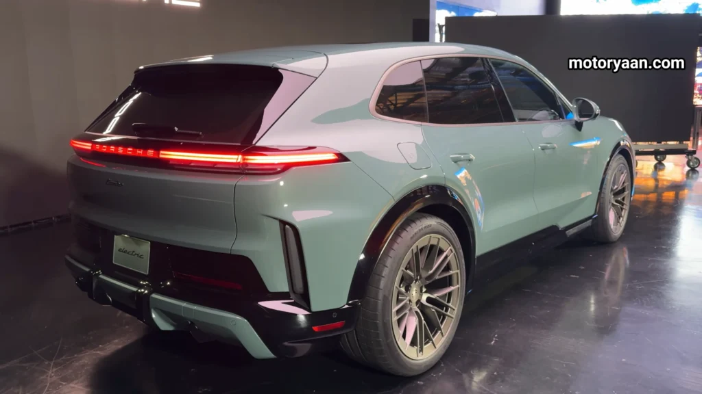 2027 Porsche Cayenne Electric Detailed First Look full side and rear profile