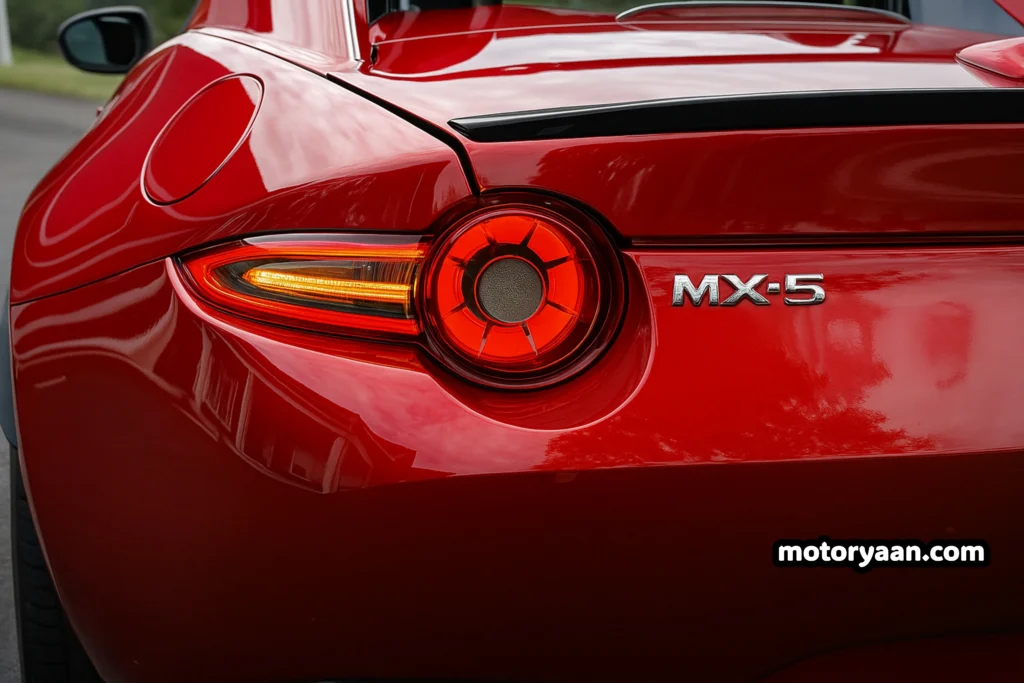 2025 Mazda Miata RF Club taillight close-up