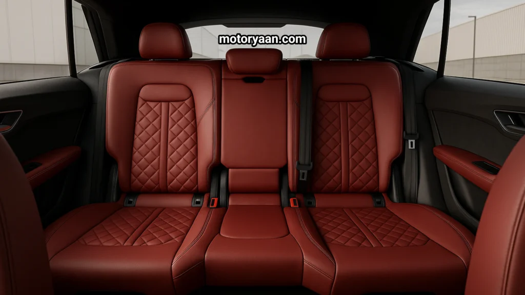 2026 Audi SQ8 second row seats with spacious cabin and premium cushioning