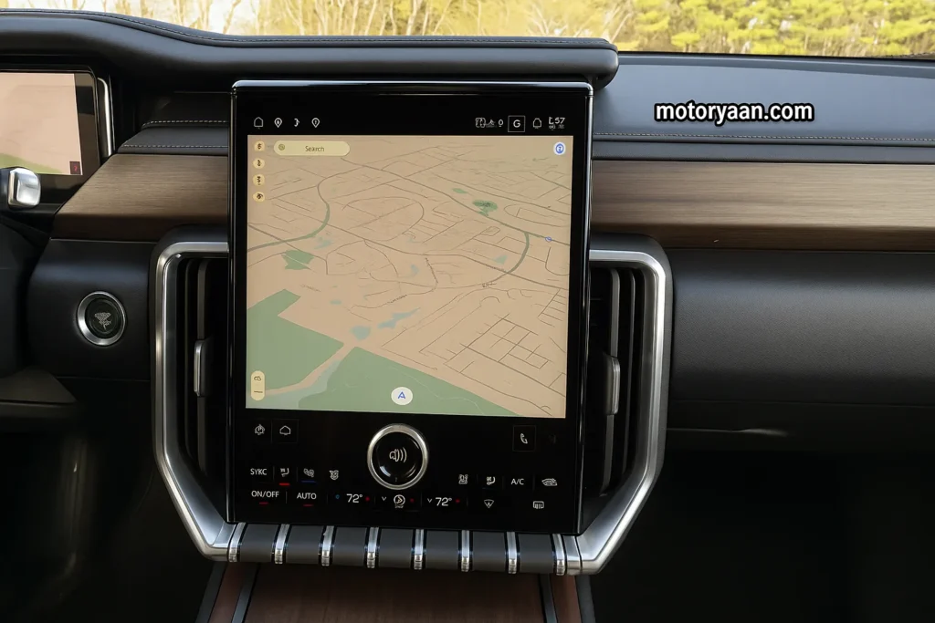2026 GMC Acadia Denali Ultimate infotainment system with large touchscreen and connected features