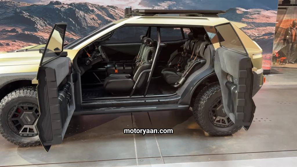 Hyundai Crater interior with doors open