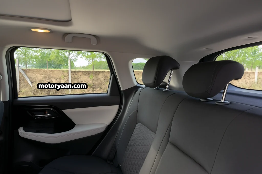 2025 Maruti Victoris ZXI second row seats with premium upholstery