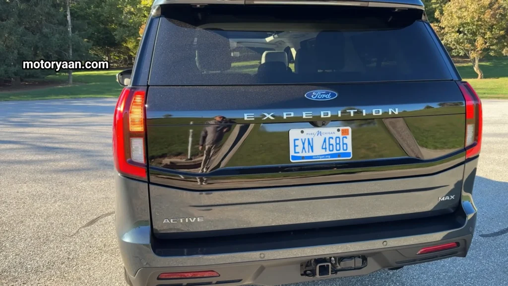 Rear profile of the SUV highlighted in the 2025 Ford Expedition Max Review