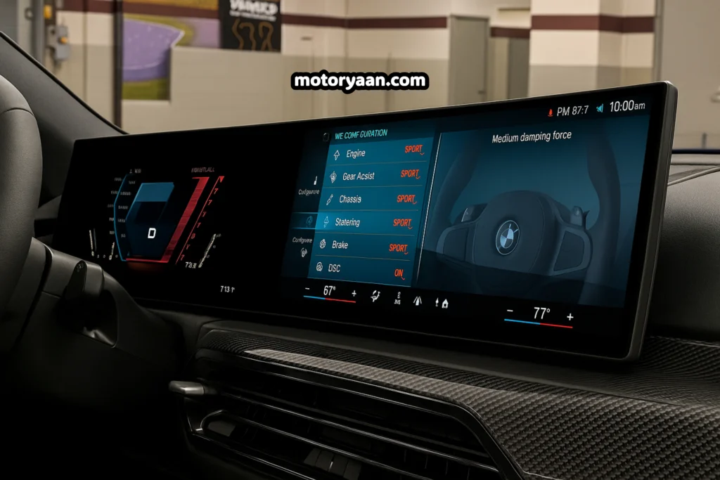 2026 BMW M2 CS infotainment system and instrument cluster display