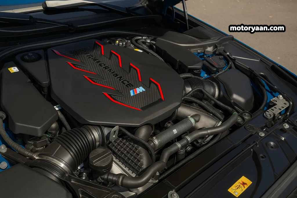 2026 BMW M5 Touring V8 hybrid engine bay