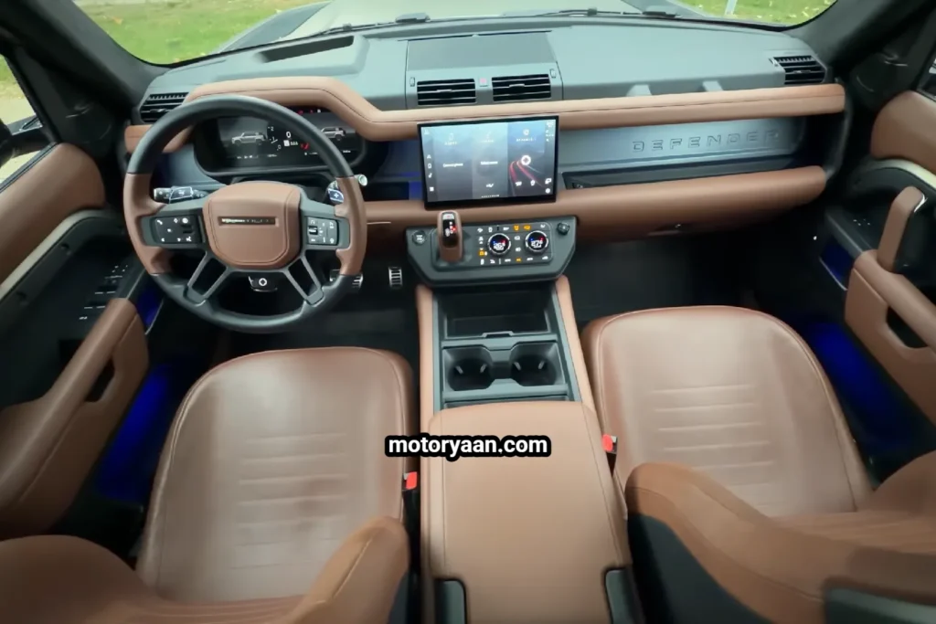 2026 Land Rover Defender Octa front interior dashboard and center console