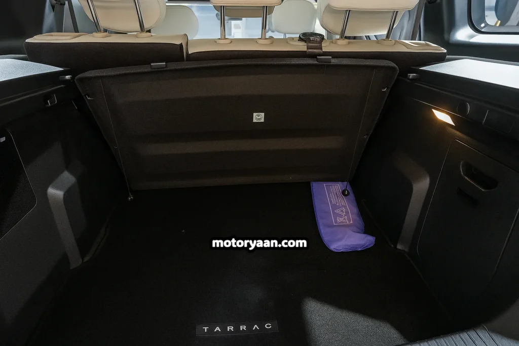 Tata Sierra Design Showcase boot space with wide loading area