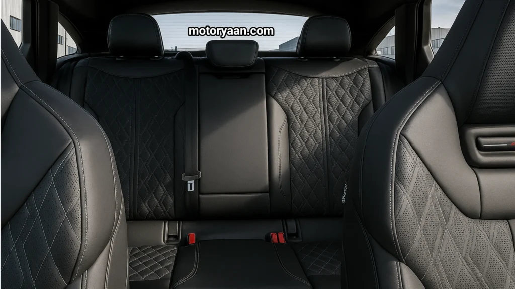 second row seats of 2025 Audi S5 Prestige offering comfortable seating and premium upholstery