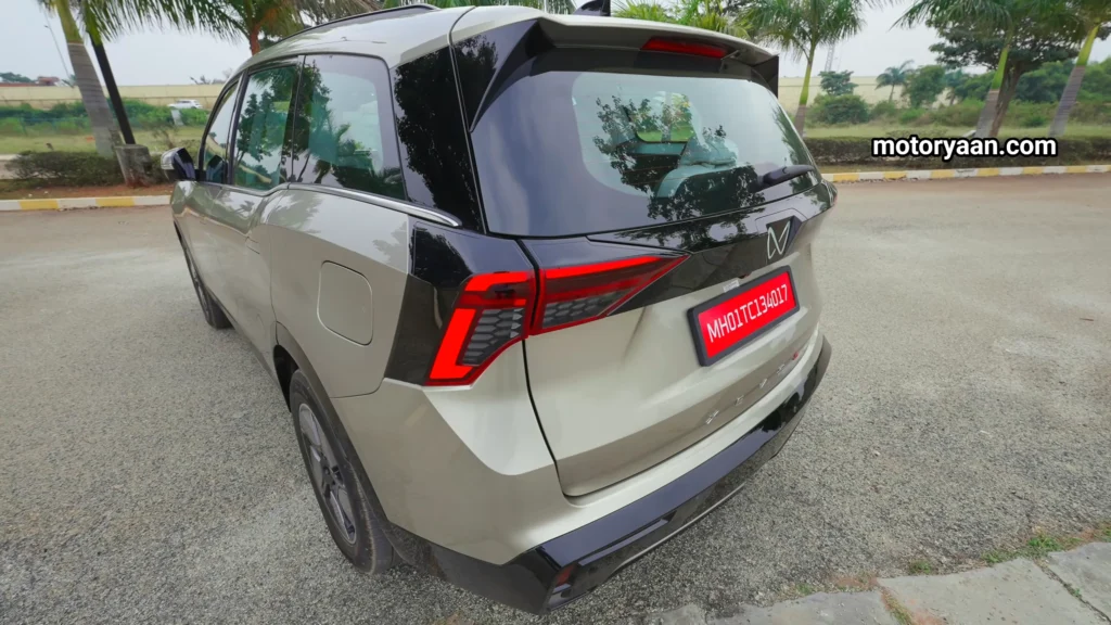 Mahindra XUV 9S Review side rear angle