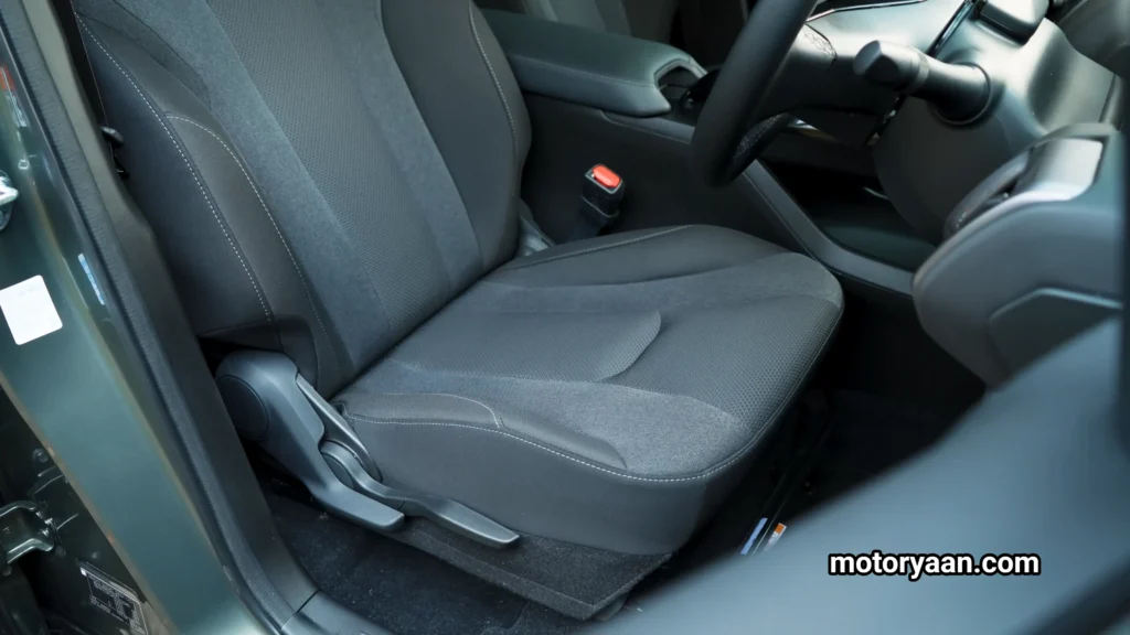 Suzuki Evitara front seats displayed in the Suzuki Evitara Review