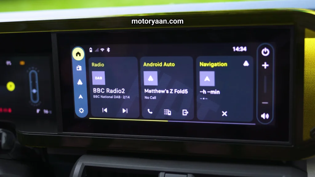 2025 Fiat Grande Panda infotainment system touchscreen interface