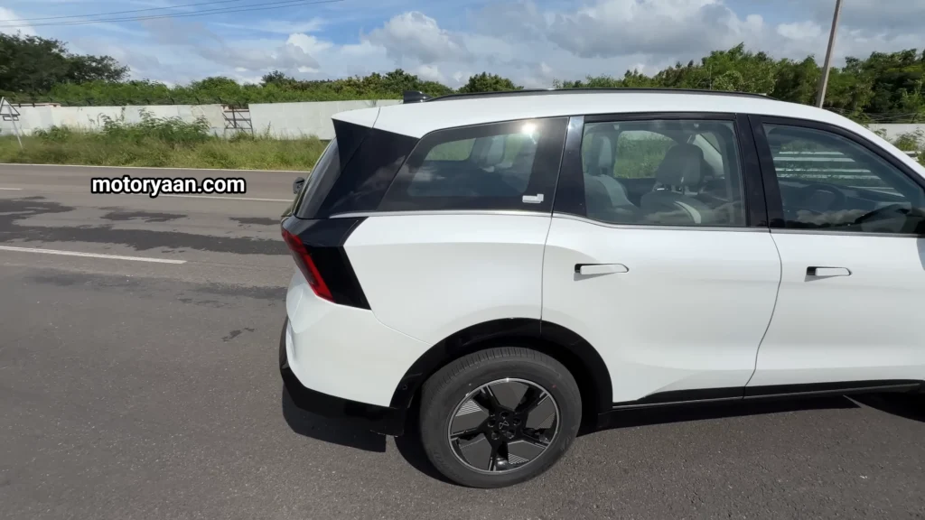 Mahindra XEV 9S rear quarter panel design