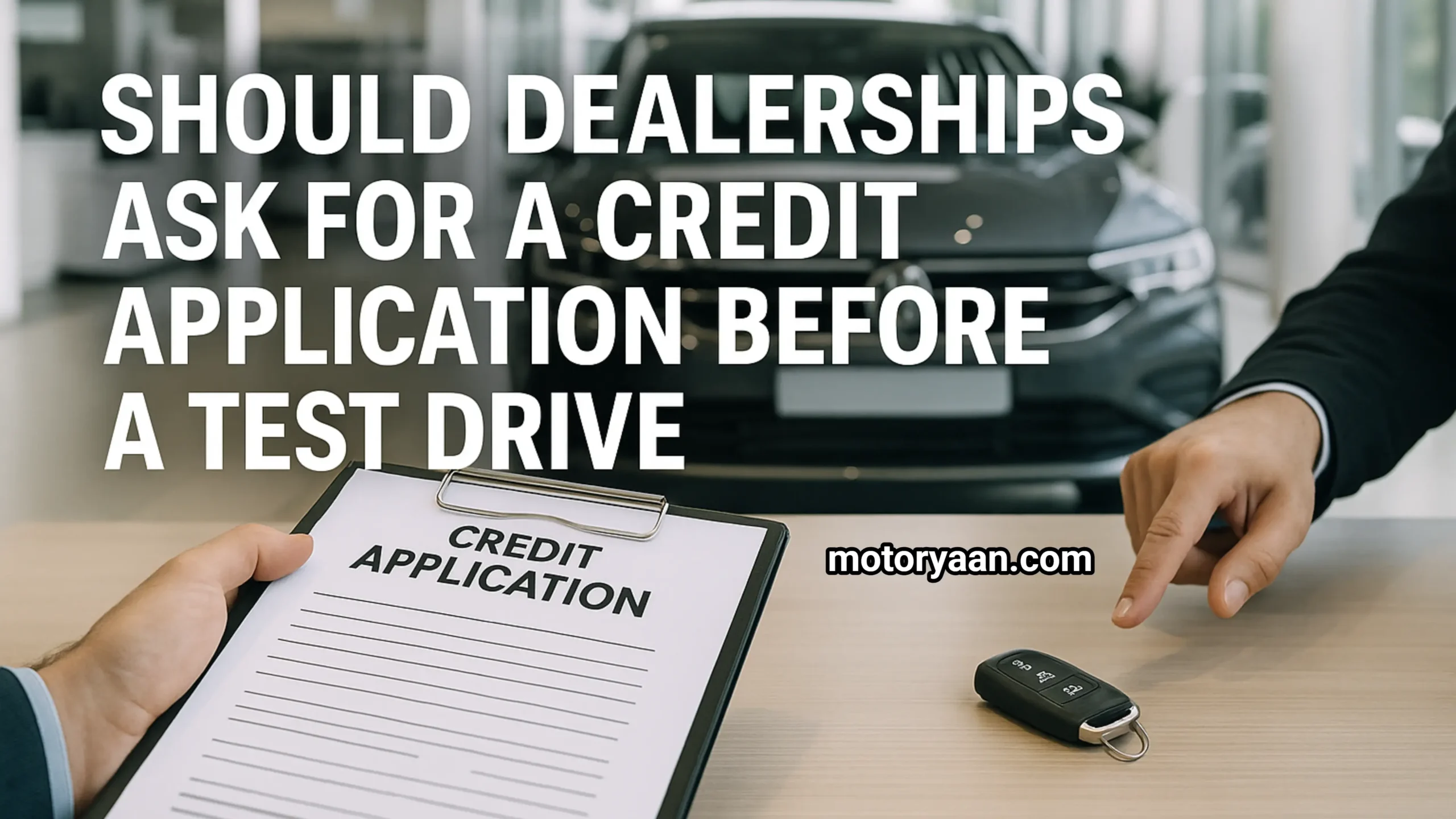Credit Application Before a Test Drive