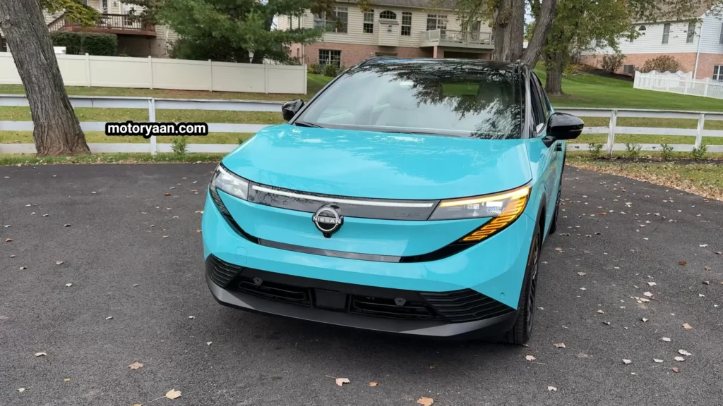 2026 Nissan Leaf Review showing the front profile and design of the electric vehicle