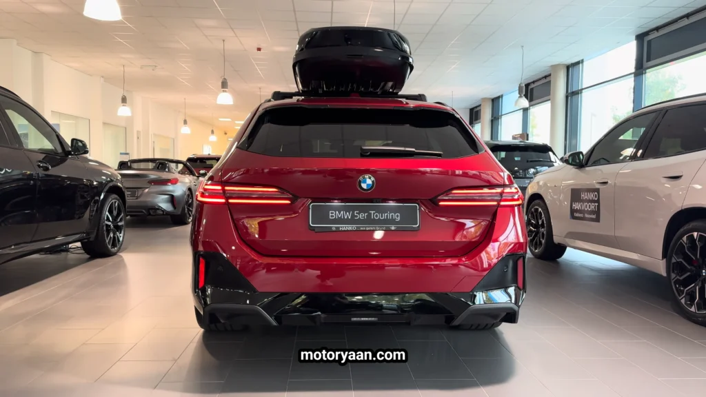 2026 BMW 5 Series 540d xDrive Touring complete rear profile