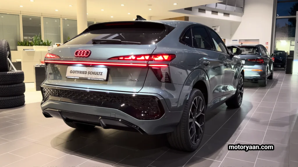 2026 Audi Q3 Sportback rear and side profile showing Sportback design