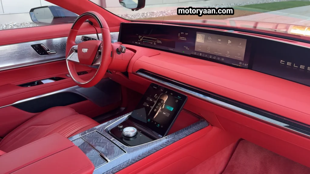 2025 Cadillac Celestiq Review front cabin with dashboard steering and luxury seats