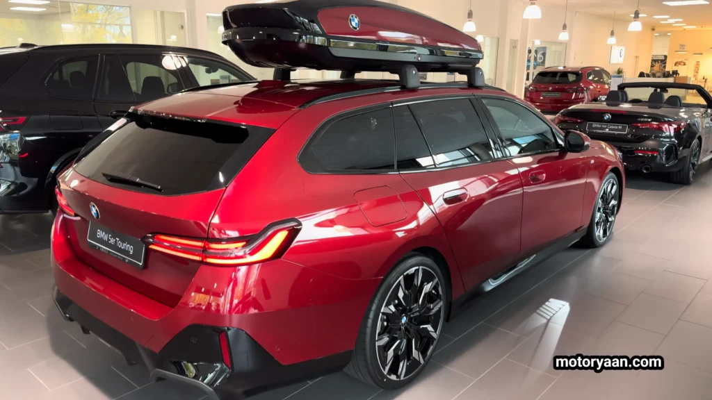 2026 BMW 5 Series 540d xDrive Touring rear and side profile