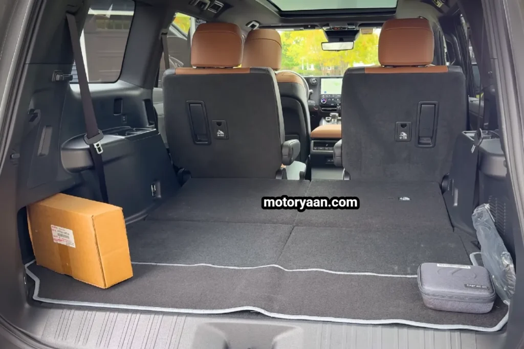 2026 Lexus GX 550 Luxury Plus Review boot space with third row folded