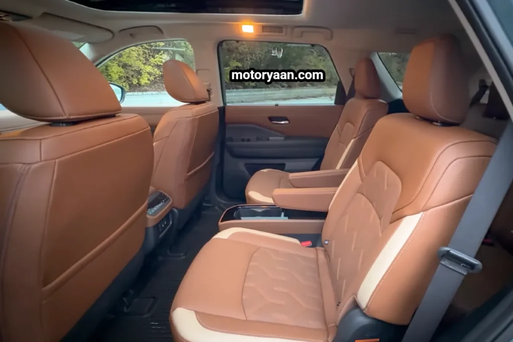 2026 Nissan Pathfinder second row seats with captain chairs and rear comfort features