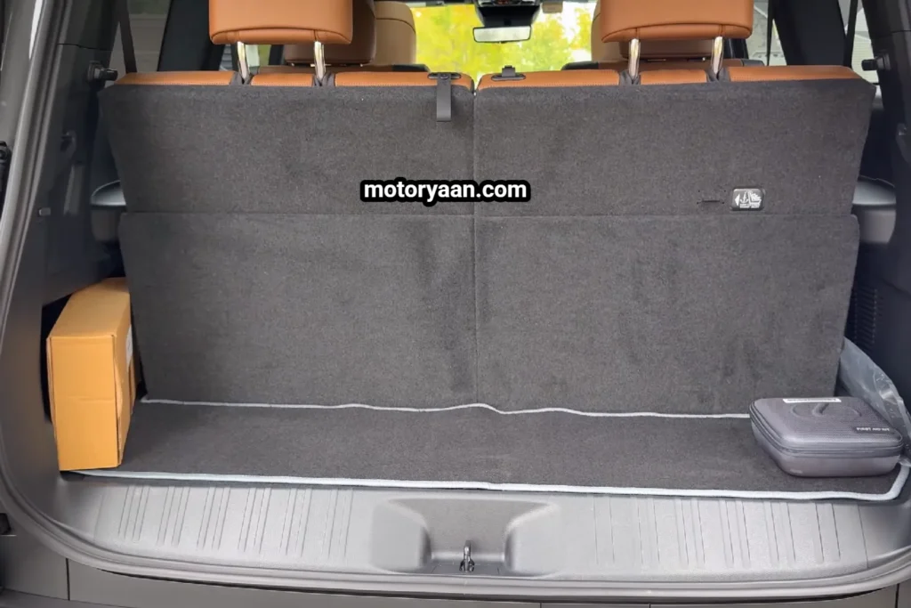 2026 Lexus GX 550 Luxury Plus Review boot space with third row upright