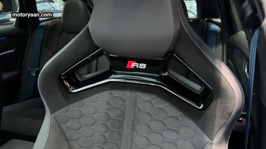 2026 Audi RS6 Avant Performance front seats with RS badging