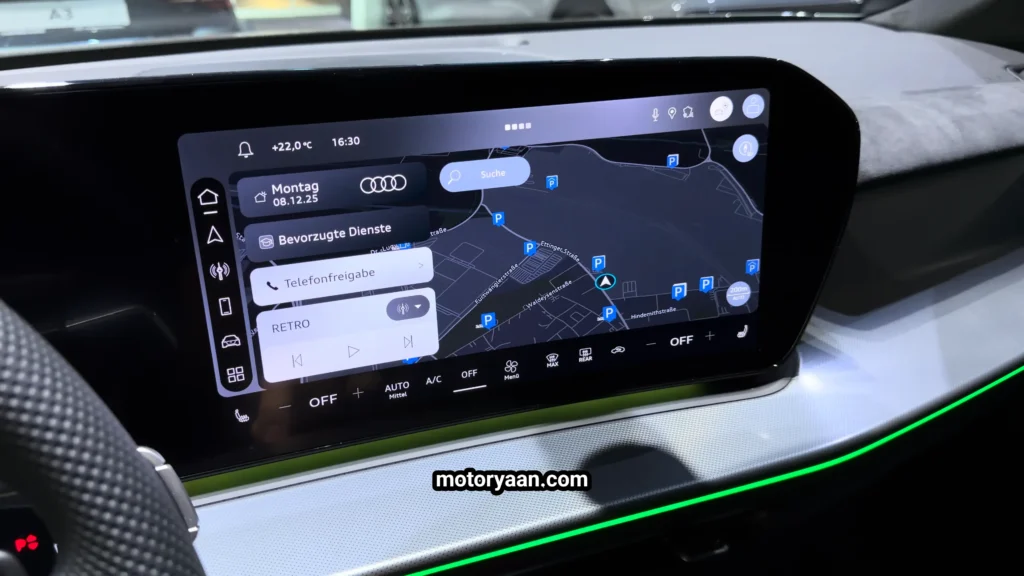 2026 Audi Q3 Sportback infotainment touchscreen system