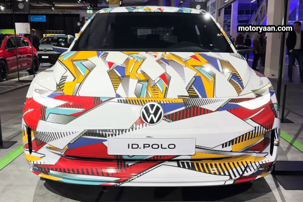 2026 ID Polo Electric First Drive Review close-up front profile with LED lighting