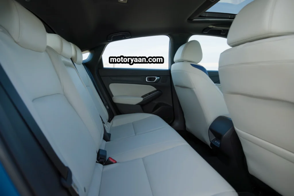 2026 Acura Integra A-Spec Tech second row seats with limited headroom