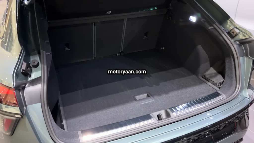 2026 Audi Q3 Sportback boot space with flexible luggage area