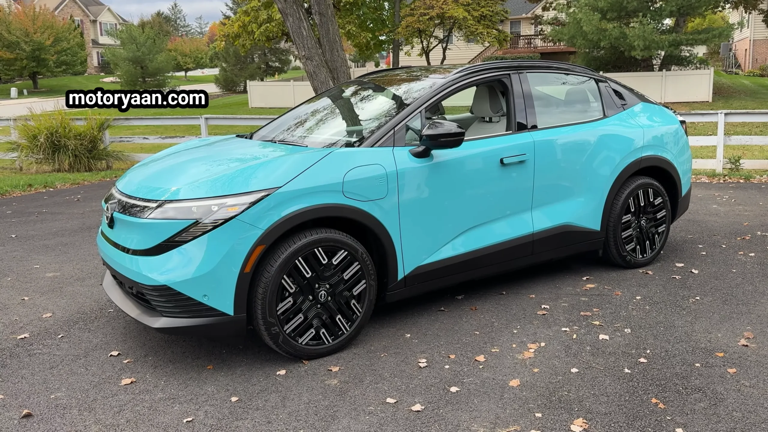 2026 Nissan Leaf Review side profile view of the electric car