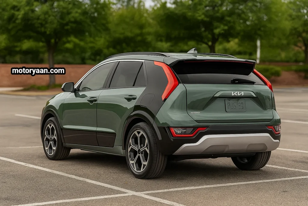 2026 Kia Niro Review side and rear profile exterior view