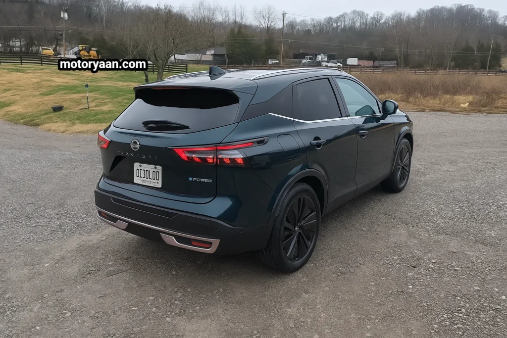 2025 Nissan Qashqai e-Power Review side and rear profile