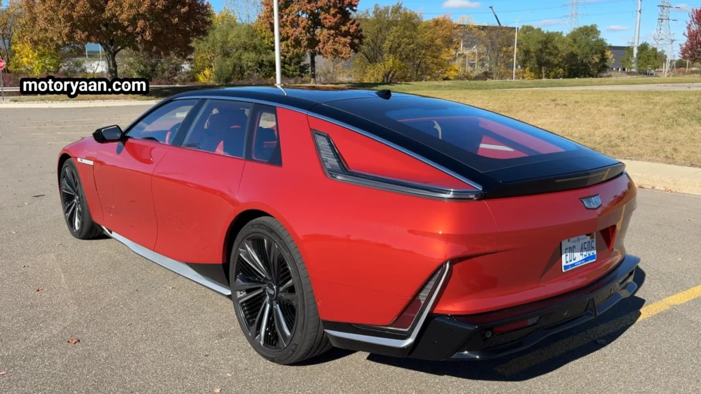 2025 Cadillac Celestiq Review side and rear profile with distinctive lighting design