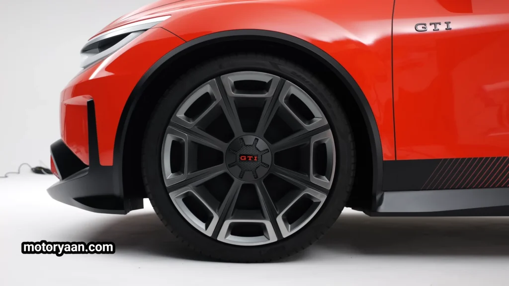 ID Polo GTI Concept Review Alloy Wheel Close Up Golf Ball Design