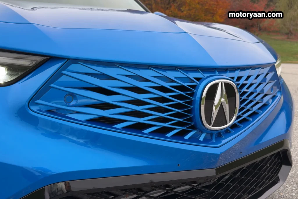 2026 Acura Integra A-Spec Tech front grille close-up with body-colored finish