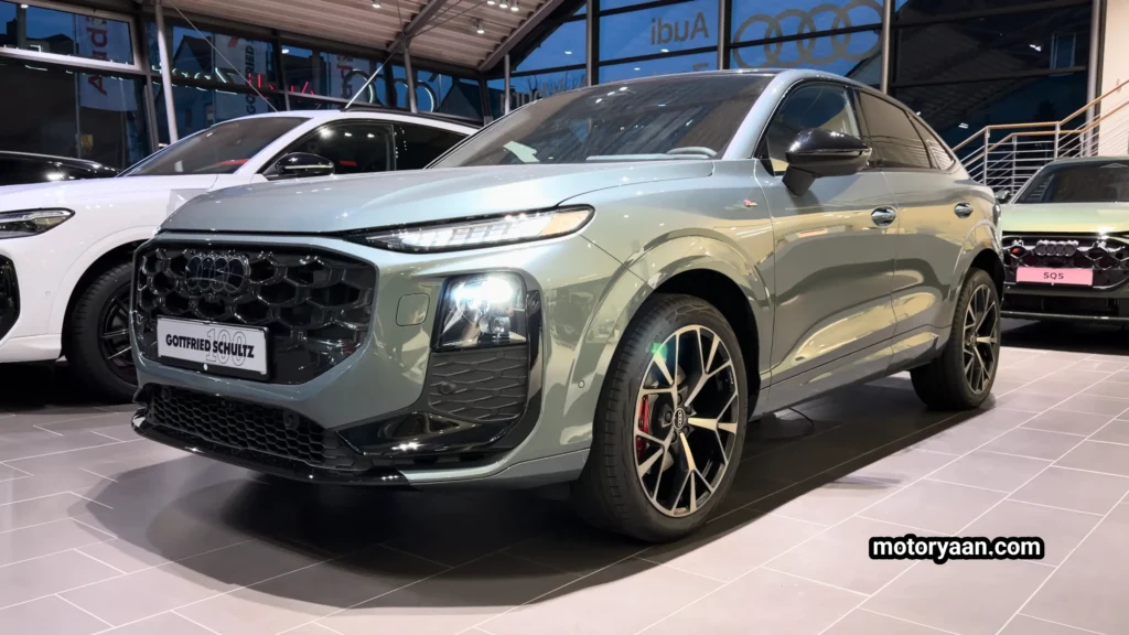 2026 Audi Q3 Sportback front and side profile in sporty S line styling