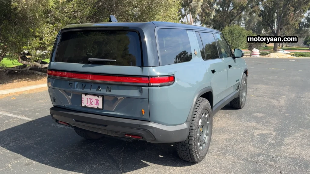 2026 Rivian R1S Quad Motor Review rear profile image