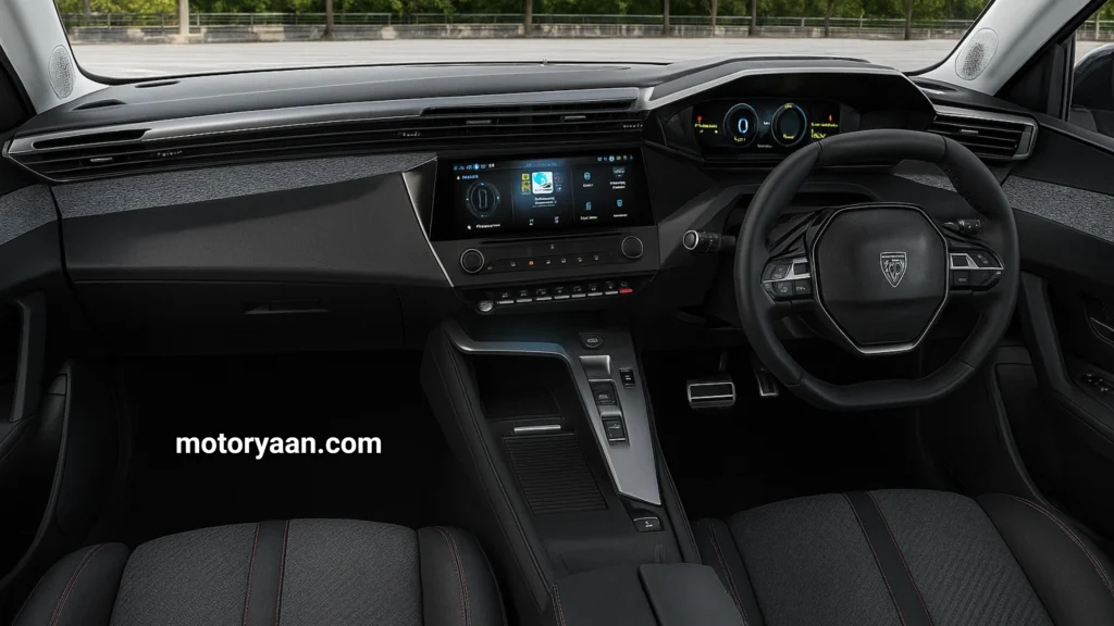 2026 Peugeot E308 Review interior dashboard steering wheel center console
