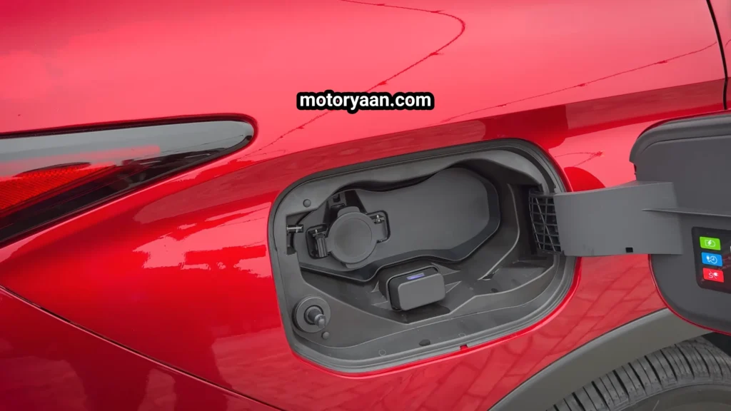 2026 Nissan Rogue Plug-in Hybrid First Drive EV charging port with J1772 connector interface